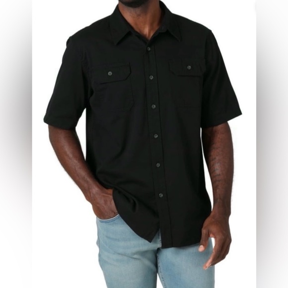 Wrangler Other - Wrangler Men's Black Casual Button Down Shirt